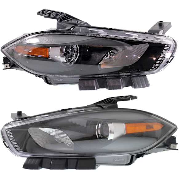 2016 Dodge Dart - Driver and Passenger Side Halogen Headlight, With bulb(s), OE Replacement