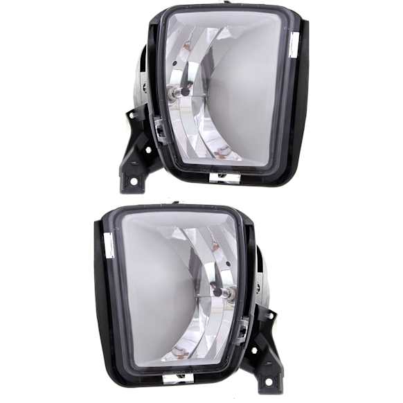 Front, Driver and Passenger Side Fog Lights, with Bulb, Halogen, Standard Type