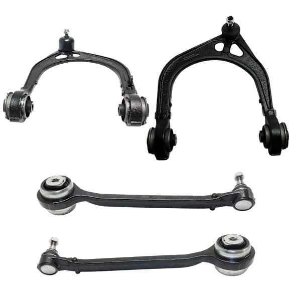 Front, Driver and Passenger Side, Upper and Lower Control Arm, RWD