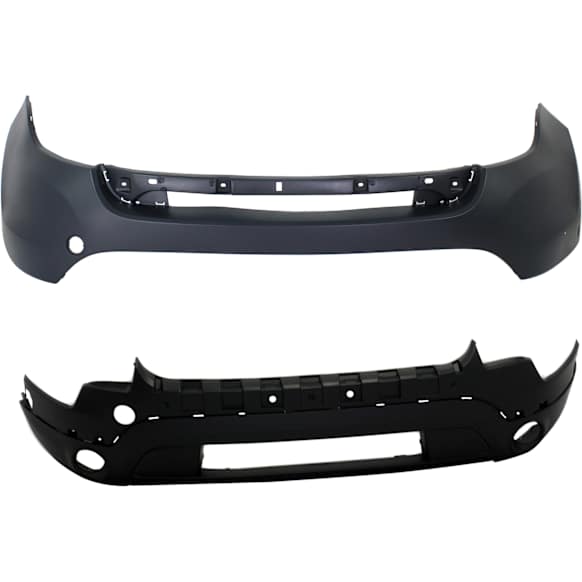 2012 Ford Explorer - Front, Upper and Lower Upper - Primed, Lower - Textured Bumper Cover