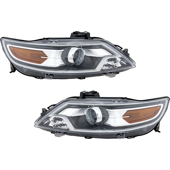 2011 Ford Taurus - Driver and Passenger Side Halogen Headlight, With bulb(s), OE Replacement, Sedan