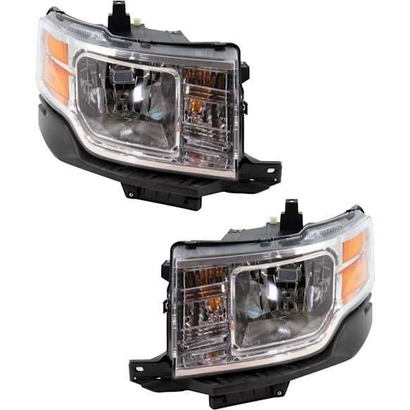2009 Ford Flex - Driver and Passenger Side Halogen Headlight, With bulb(s), OE Replacement