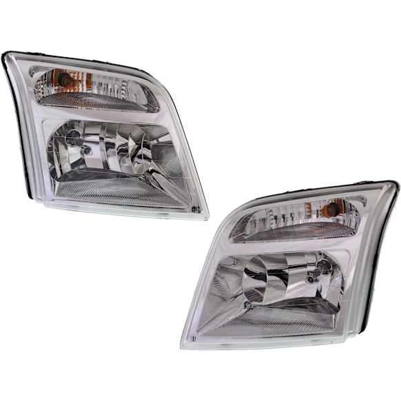 2013 Ford Transit Connect - Driver and Passenger Side Halogen Headlight, With bulb(s), OE Replacement