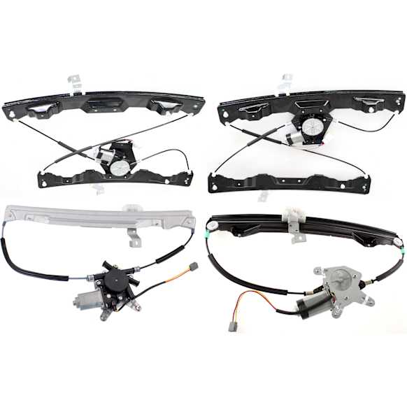 2004 Ford Explorer - Front and Rear, Driver and Passenger Side Power Window Regulator, With Motor
