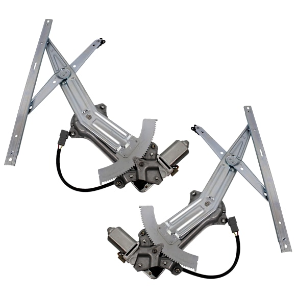 2000 Ford Mustang - Coupe Front, Driver and Passenger Side Power Window Regulator, With Motor