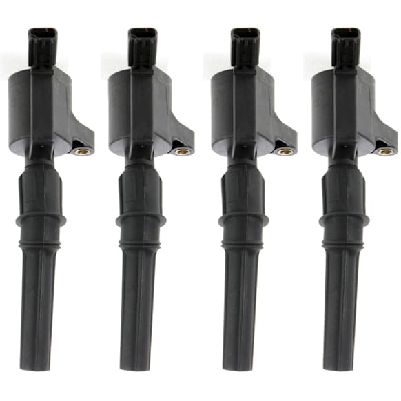 Ignition Coils, Set of 4, 8 Cyl., 4.6/5.4L Engines, With Curve Coil Boot