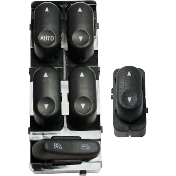 2002-2003 Ford Explorer - Front, Driver and Passenger Side Window Switches, Black, 1-Button and 5-Button