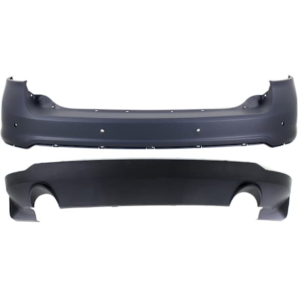 2011-2014 Ford Edge - Rear, Upper and Lower Upper - Primed, Lower - Textured Bumper Cover CAPA Certified