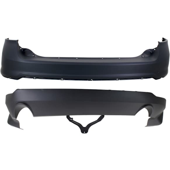 2013 Ford Edge - Rear, Upper and Lower Upper - Primed, Lower - Textured Bumper Cover