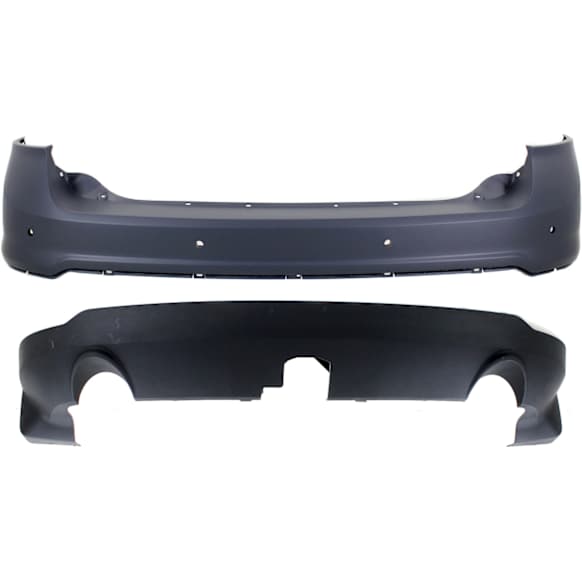 2011-2014 Ford Edge - Rear, Upper and Lower Upper - Primed, Lower - Textured Bumper Cover CAPA Certified