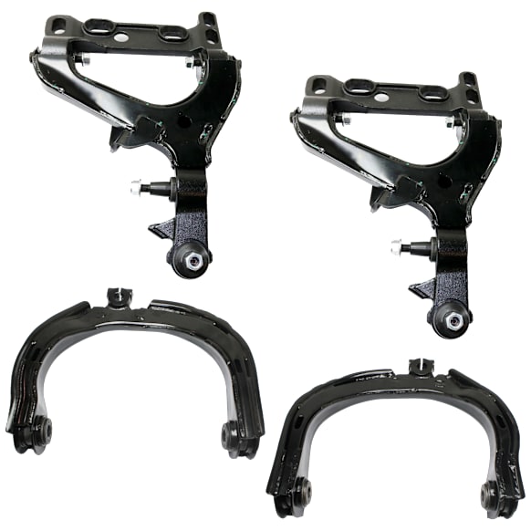 Front, Driver and Passenger Side, Upper; Front, Passenger Side, Lower Control Arms