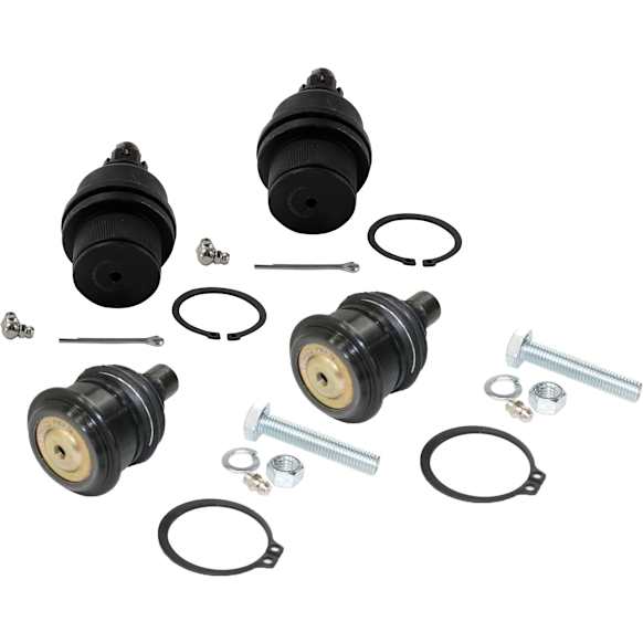 Front, Driver and Passenger Side, Upper and Lower Ball Joints