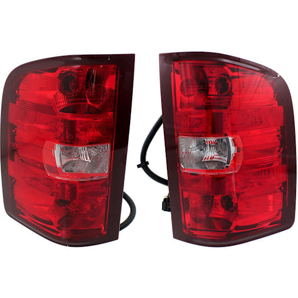 Driver and Passenger Side Halogen Tail Light, With bulb(s), OE Replacement