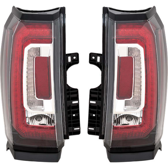Driver and Passenger Side LED Tail Light, With bulb(s), OE Replacement,, CAPA Certified
