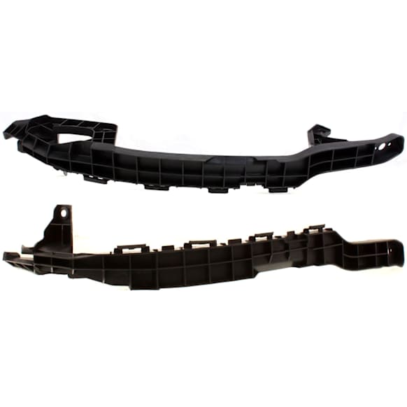 Front, Driver and Passenger Side Bumper Brackets, 4-Door, Sedan, Under Headlights