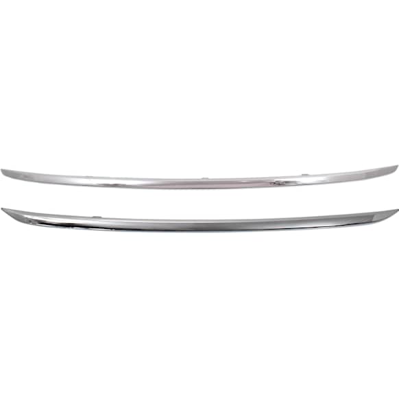 Upper and Lower Grille Trim, Chrome, Center lower molding, Canada, Mexico or USA Built Vehicle
