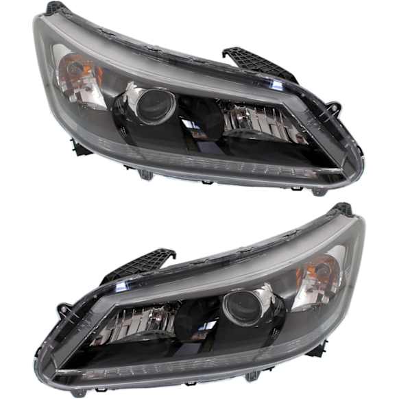 2013 Honda Accord - Driver and Passenger Side Halogen Headlight, With bulb(s), OE Replacement, Sedan, CAPA Certified