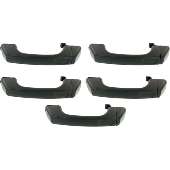 2006-2010 Hummer H3 - Front or Rear, Driver and Passenger Side, or Rear - Back Door Textured Black Exterior Door Handle, Without Key Hole