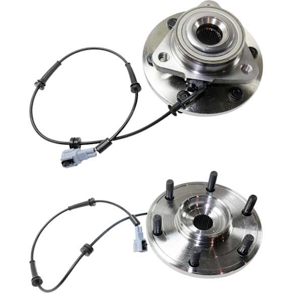 2006 Nissan Titan SE - Front, Driver and Passenger Side Wheel Hub, 6 Lugs, With Bearing, With Sensor