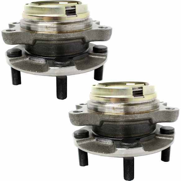 2009-2013 Infiniti G37 - Front, Driver and Passenger Side Wheel Hub, 5 Lugs, With Bearing, AWD