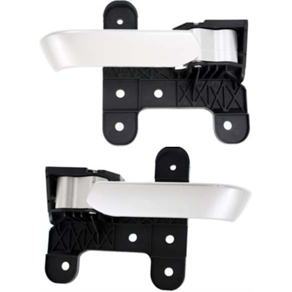2005 Nissan Armada - Front or Rear, Driver and Passenger Side Painted Silver Interior Door Handle, Without Door Lock Hole
