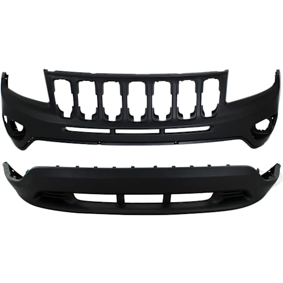 2015 Jeep Compass - Front, Upper and Lower Upper - Primed, Lower - Textured Bumper Cover