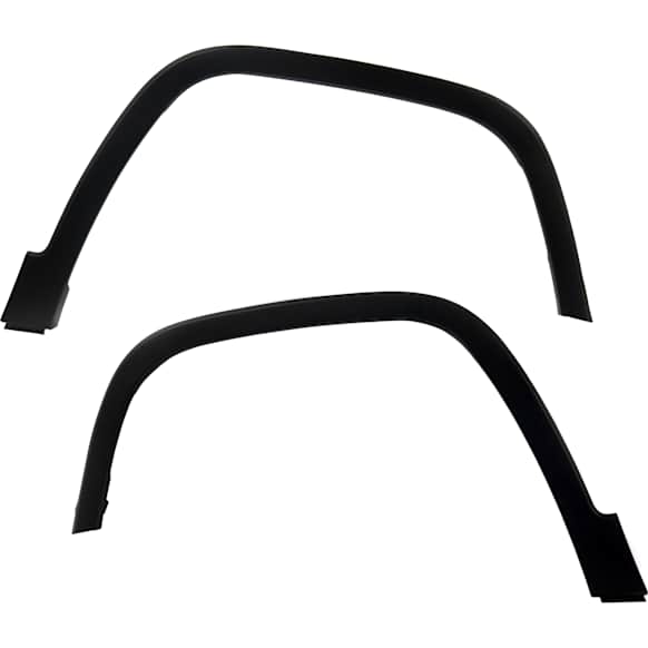 Front, Driver and Passenger Side Fender Flares, Textured Black, For Models without Off Road Package, Except Trailhawk Model
