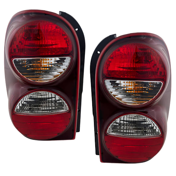 2007 Jeep Liberty - Driver and Passenger Side Halogen Tail Light, With bulb(s), OE Replacement