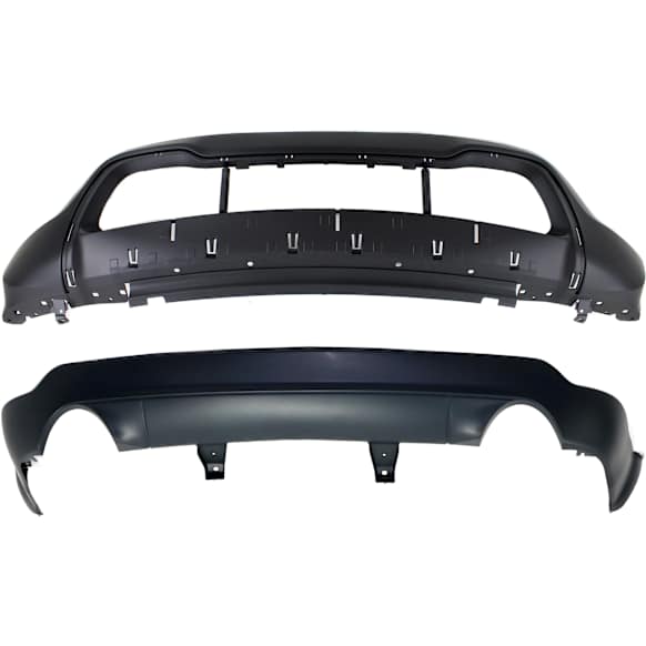 2016 Jeep Grand Cherokee Summit - Front and Rear, Lower Upper - Primed, Lower - Textured For Models Without Towing Package, With Type 4 Bumper Cover