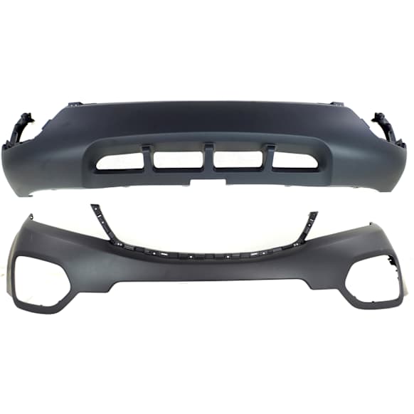 2013 Kia Sorento - Front, Upper and Lower Primed Bumper Cover, For Models Without Sport Package