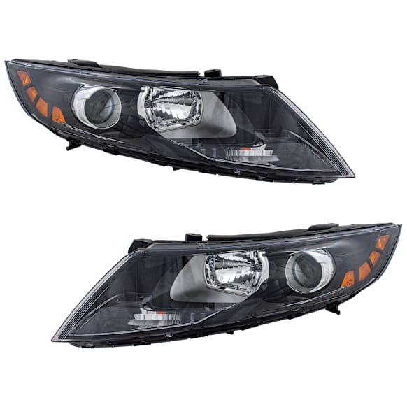 2011 Kia Optima - Driver and Passenger Side Halogen Headlight, With bulb(s),  Korea Built Vehicle, Production Date From December 6 2010, OE Replacement, Sedan