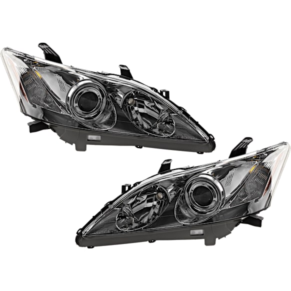 2007 Lexus ES350 - Driver and Passenger Side Halogen Headlight, Without bulb(s), For Models Without Adaptive Front-Lighting System, With  Lighting System, OE Replacement
