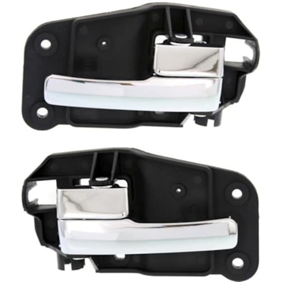 2000-2002 Lincoln LS - Front, Driver and Passenger Side Chrome Interior Door Handle, With door lock button, Sedan