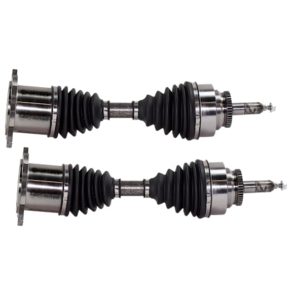 Front, Driver and Passenger Side Axle Assemblies, Four Wheel Drive