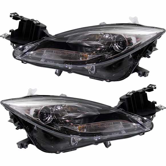 2012 Mazda 6 - Driver and Passenger Side Halogen Headlight, With bulb(s), OE Replacement