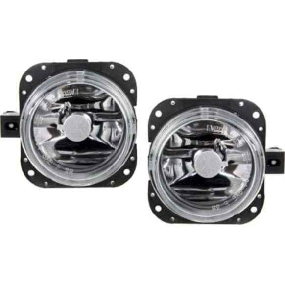 Front, Driver and Passenger Side Fog Lights, With Bulb(s), Halogen