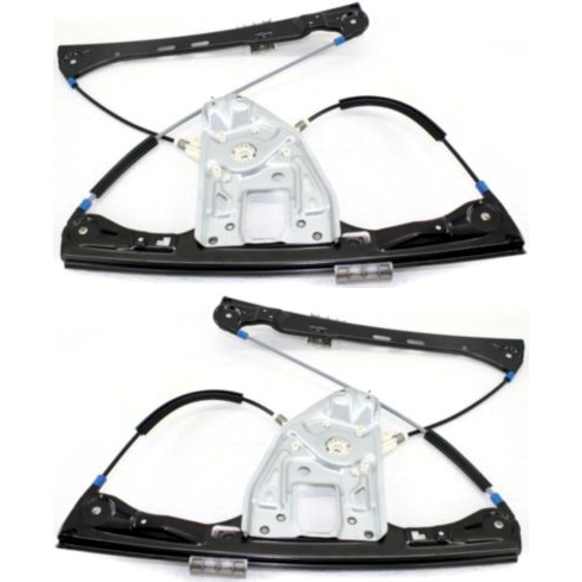 Front, Driver and Passenger Side Power Window Regulator, Without Motor