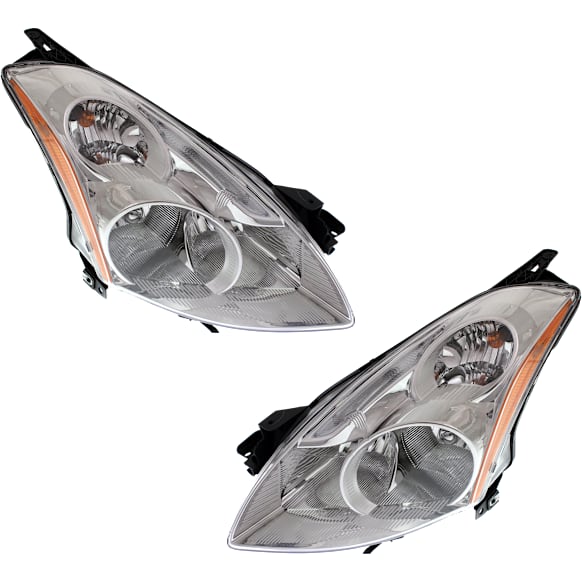 Driver and Passenger Side Headlights, with Bulbs, HID/Xenon, with HID Bulbs and ballast, Sedan
