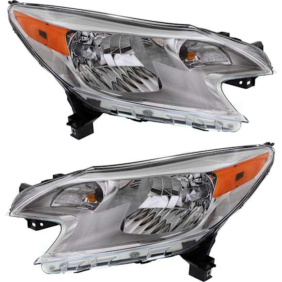 2014 Nissan Versa Note - Driver and Passenger Side Halogen Headlight, With bulb(s), OE Replacement