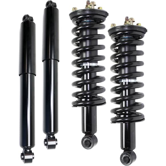 2015 Nissan Xterra - Front and Rear, Driver and Passenger Side Shock and Fully Loaded Strut, 4WD,  Without Off Road Suspension