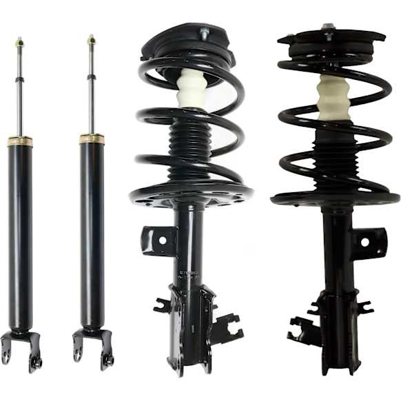 2010 Nissan Altima Base - Front and Rear, Driver and Passenger Side Shock and Fully Loaded Strut