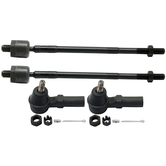 Front, Driver and Passenger Side, Inner and Outer Tie Rod Ends