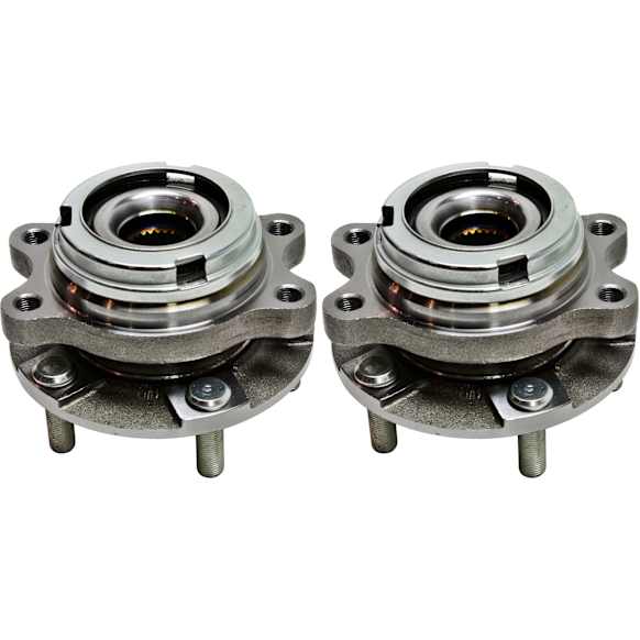 2013 Nissan Altima - Front, Driver and Passenger Side Wheel Hub, FWD, Coupe, 5 Lugs, With Bearing