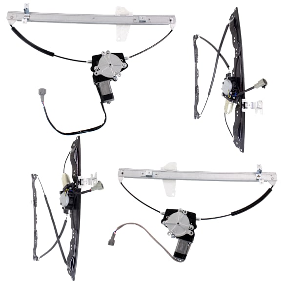 2012 Nissan Armada Platinum - Front and Rear, Driver and Passenger Side Power Window Regulator, With Motor
