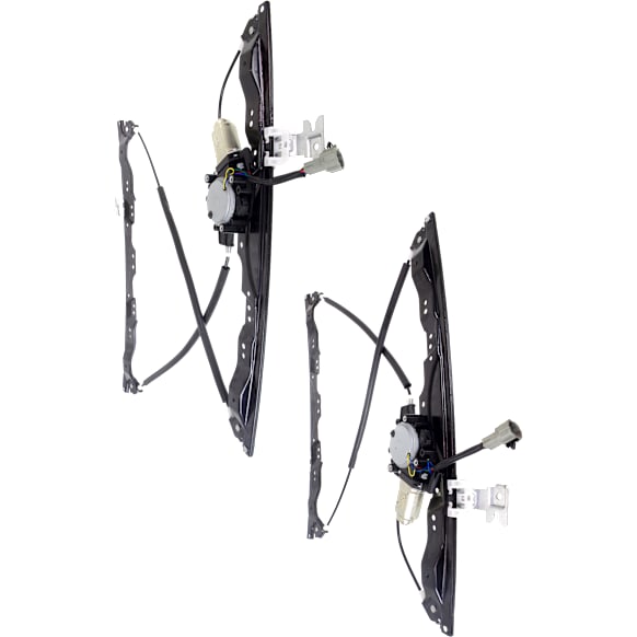 2012 Nissan Armada - Front, Driver and Passenger Side Power Window Regulator, With Motor