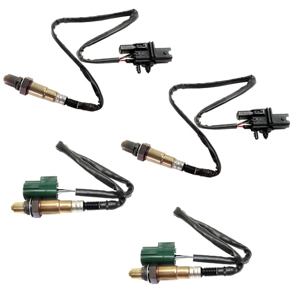 Before and After Catalytic Converter Oxygen Sensor, Set of 4, 1.8L, 4Cyl