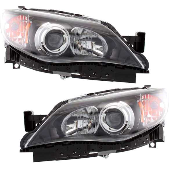 2009 Subaru Impreza - Driver and Passenger Side Halogen Headlight, With bulb(s), OE Replacement, Hatchback