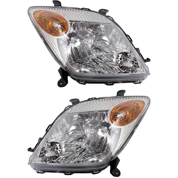 2006 Scion xA - Driver and Passenger Side Halogen Headlight, Without bulb(s), OE Replacement
