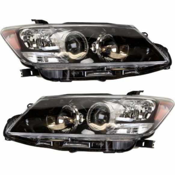 Driver and Passenger Side Halogen Headlight, Without bulb(s), OE Replacement