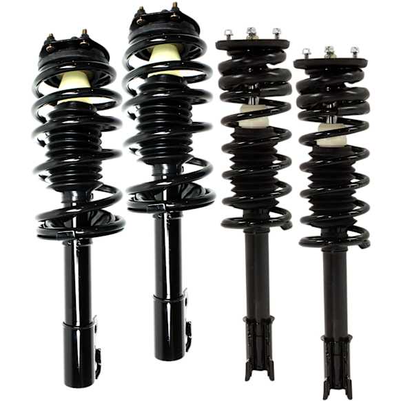 Front and Rear, Driver and Passenger Side Fully Loaded Strut, Front Wheel Drive